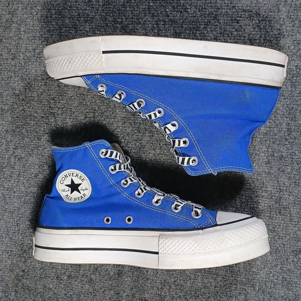 Converse Chuck Taylor All Star Lift High Top Women Size 9 Blue Canvas Platform - Picture 4 of 7